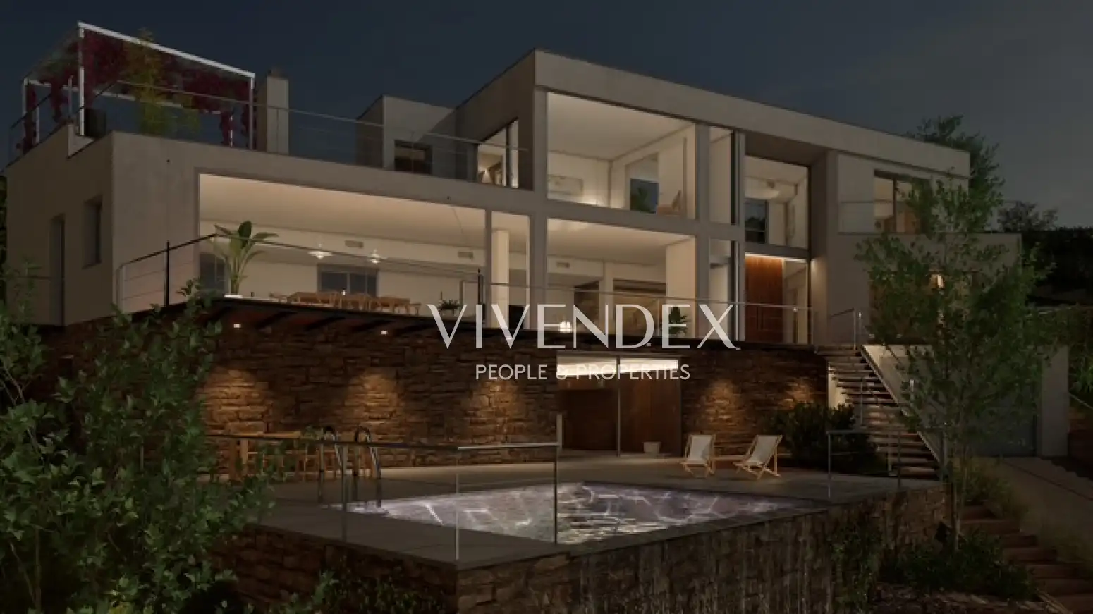 Vista exterior de Casa o chalet en venta en Sant Esteve Sesrovires con Calefacción, Terraza y Piscina