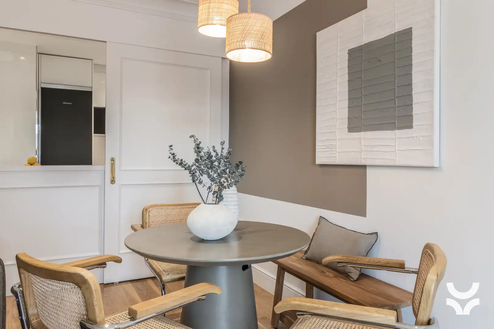 Dining room of Apartments for rent in Madrid  with Air Conditioner, Heating and Furnished