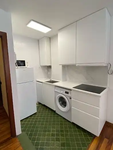 Kitchen of Flat for rent in Gijón   with Heating, Parquet flooring and Furnished