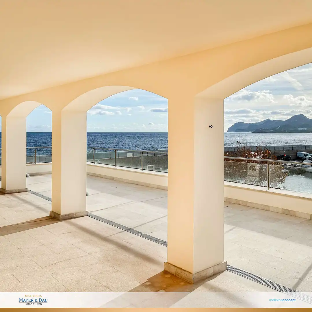 Terrasse von Wohnung zur Miete in Capdepera mit Klimaanlage, Terrasse und Möbliert