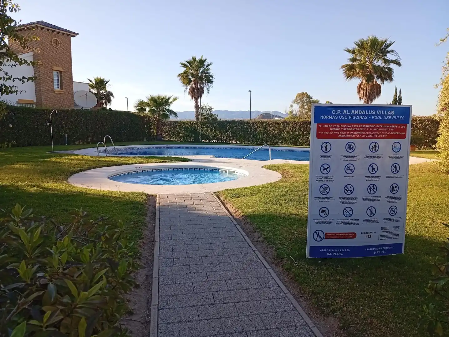 Swimming pool of Detached homes for sale in Vera  with Air Conditioner, Private garden and Terrace