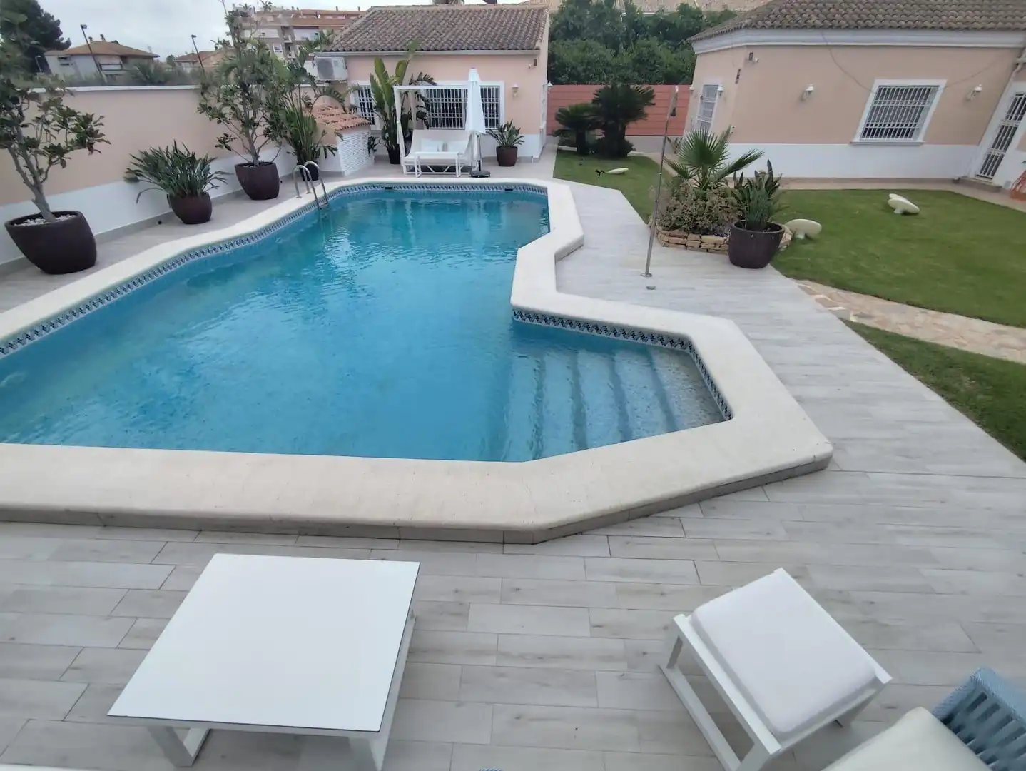 Piscina de Casa o chalet en venta en Murcia con Aire acondicionado, Jardín privado y Terraza