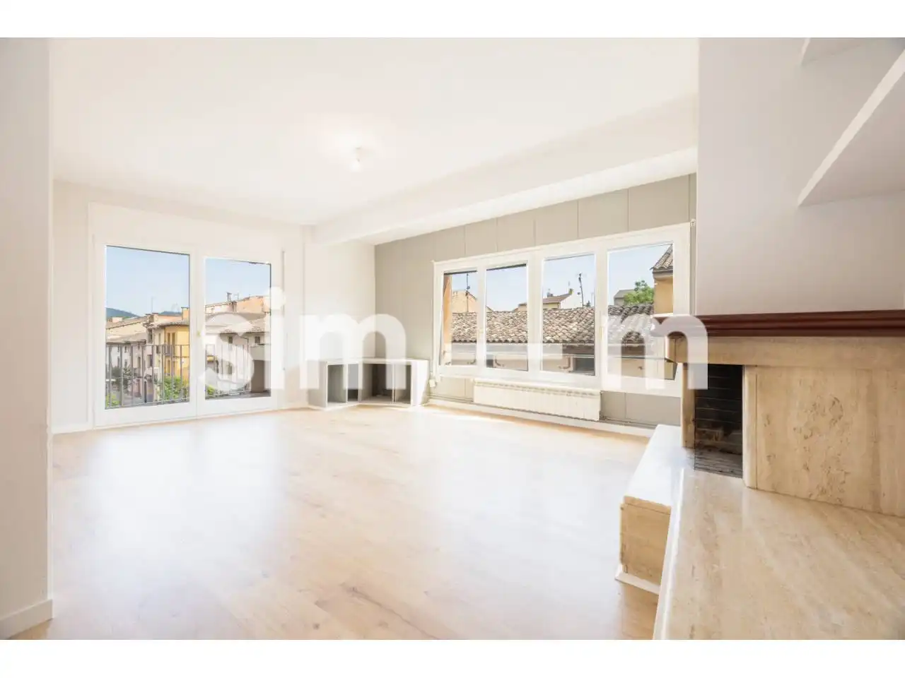 Living room of Flat for sale in Calldetenes  with Heating, Parquet flooring and Terrace