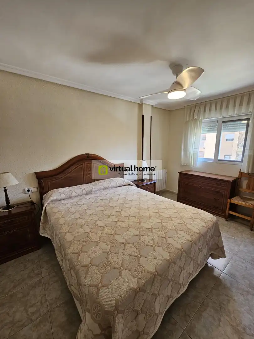 Bedroom of Flat for sale in Benidorm  with Air Conditioner, Terrace and Furnished