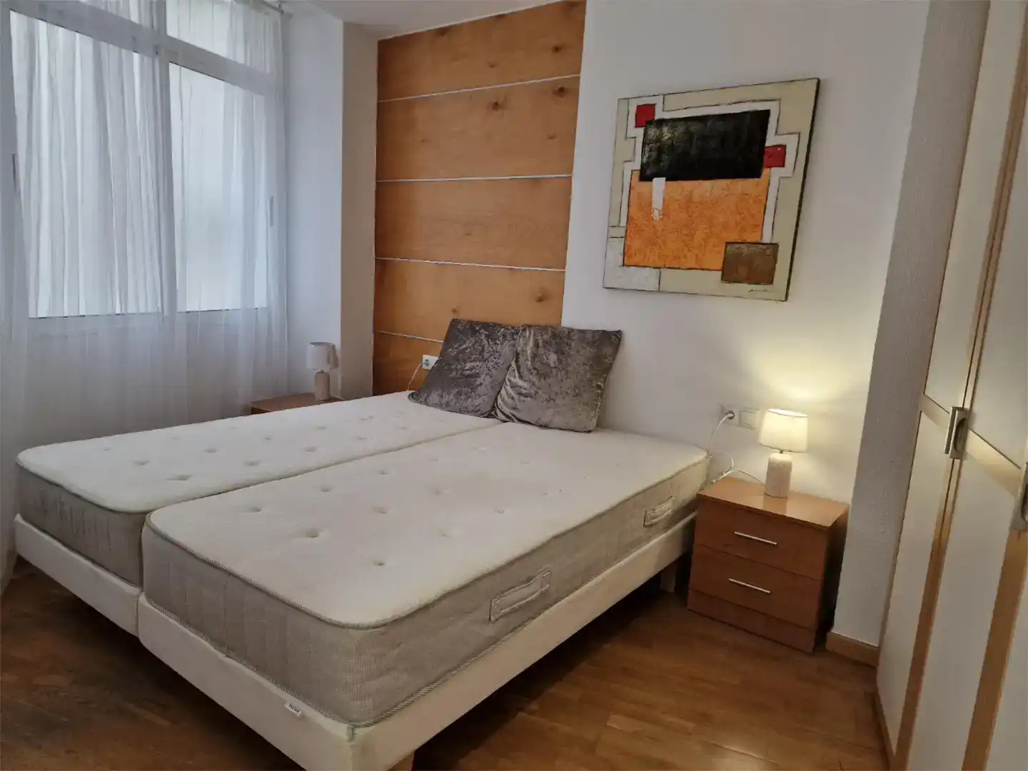 Bedroom of Flat for rent in Elche / Elx  with Air Conditioner, Parquet flooring and Furnished