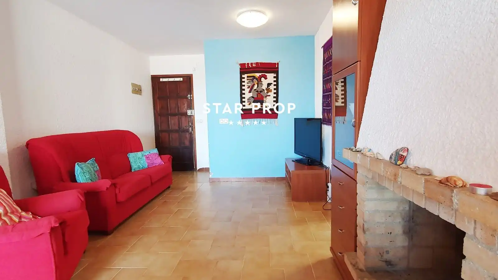 Living room of Flat for sale in Llançà  with Terrace and Furnished