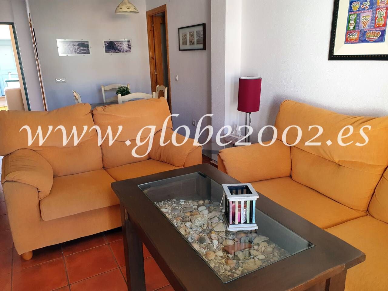 Sala d'estar de Apartament de lloguer en Chiclana de la Frontera amb Terrassa, Moblat i Piscina comunitària