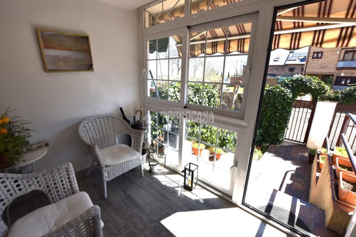 Garden of Single-family semi-detached for sale in Getafe  with Air Conditioner, Heating and Parquet flooring