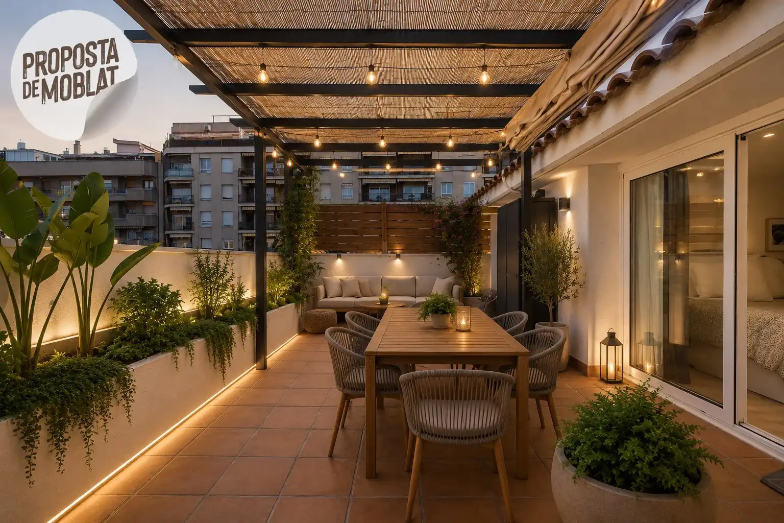 Terraza de Ático en venta en Rubí con Aire acondicionado, Calefacción y Terraza
