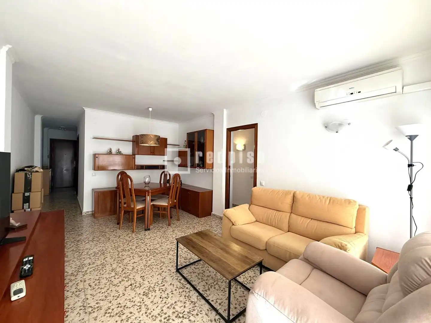 Wohnzimmer von Wohnung zur Miete in Málaga mit Klimaanlage, Terrasse und Möbliert