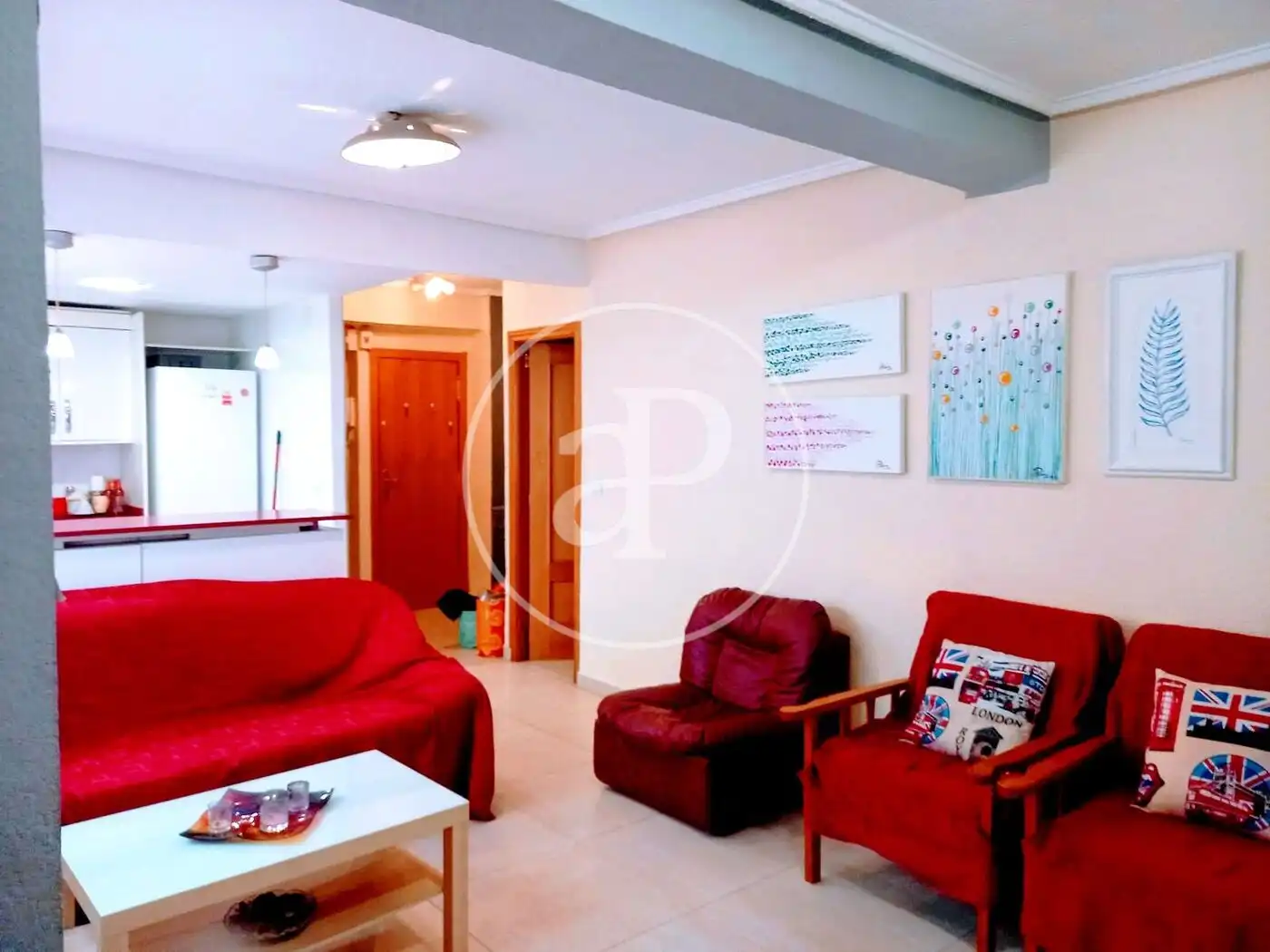 Sala de estar de Piso de alquiler en Valencia con Calefacción y Amueblado