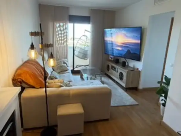 Sala de estar de Piso en venta en Vícar con Aire acondicionado, Calefacción y Jardín privado