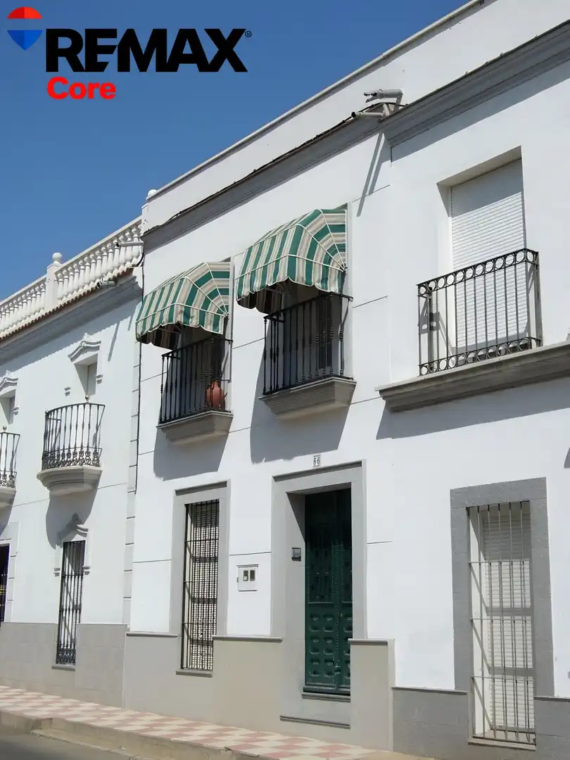 Vista exterior de Casa o xalet en venda en Orellana la Vieja amb Aire condicionat, Terrassa i Balcó
