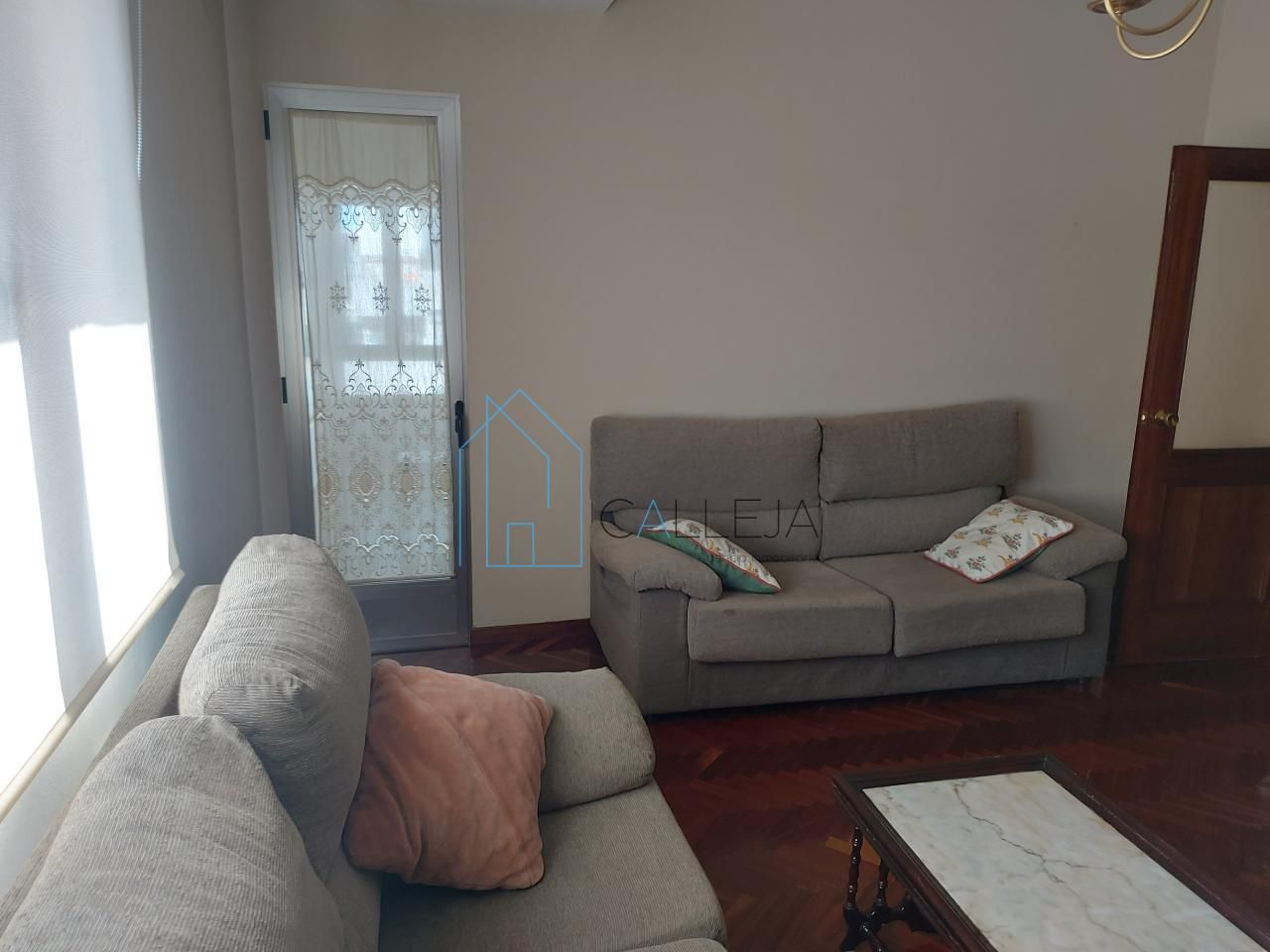 Sala d'estar de Pis de lloguer en Ourense Capital  amb Calefacció, Parquet i Terrassa