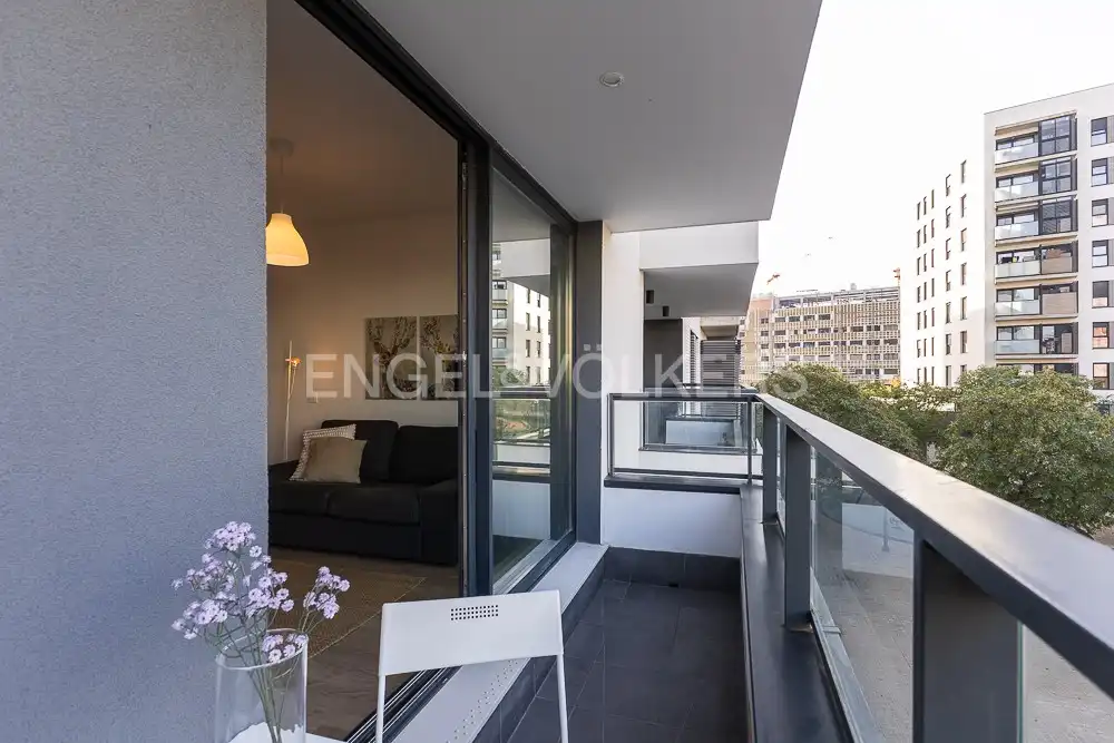 Balcony of Flat for rent in Valencia  with Air Conditioner, Heating and Parquet flooring