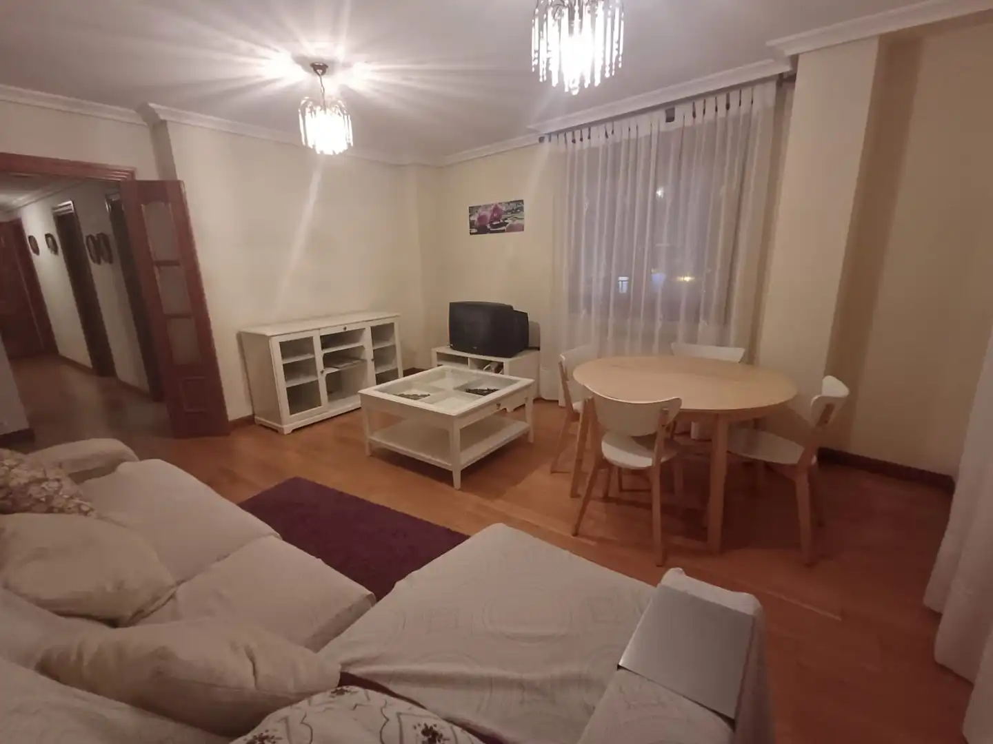 Living room of Flat for sale in Calahorra  with Heating, Parquet flooring and Terrace