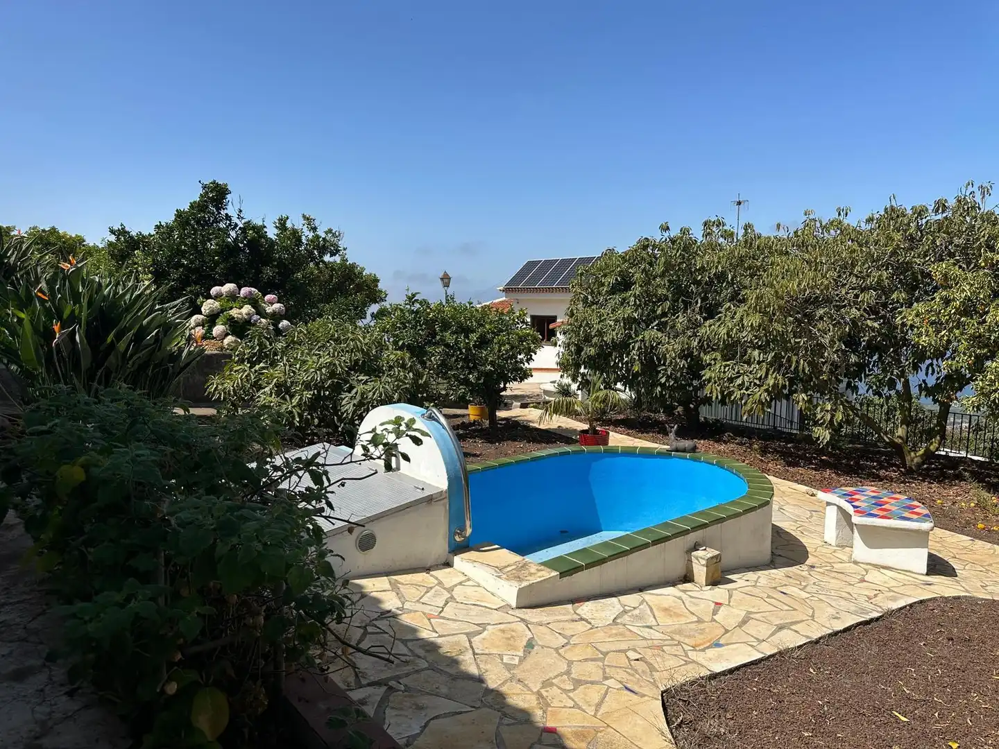 Piscina de Casa o xalet en venda en La Orotava amb Jardí privat, Terrassa i Moblat
