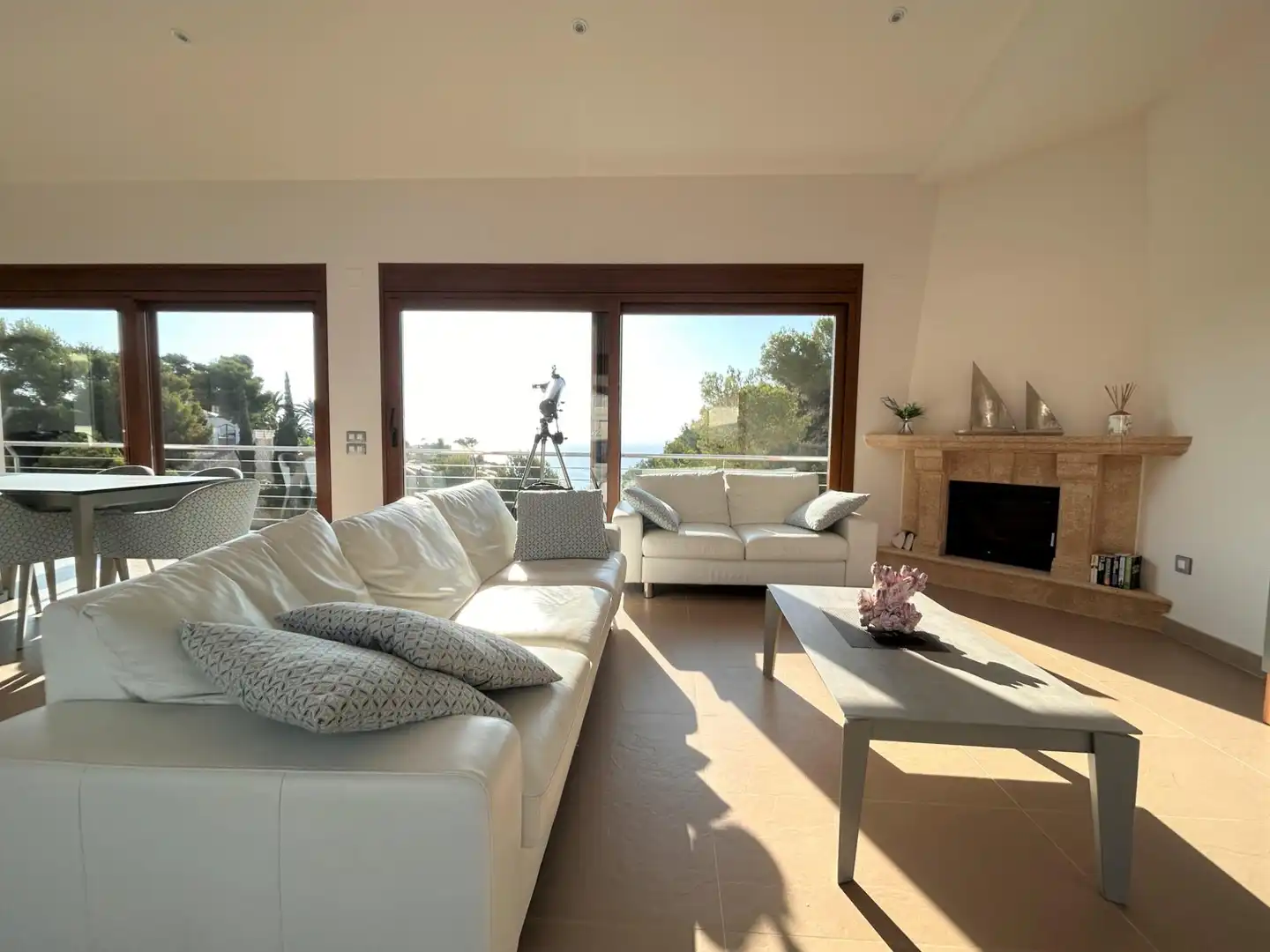 Sala de estar de Casa o chalet en venta en Jávea / Xàbia con Aire acondicionado, Calefacción y Jardín privado