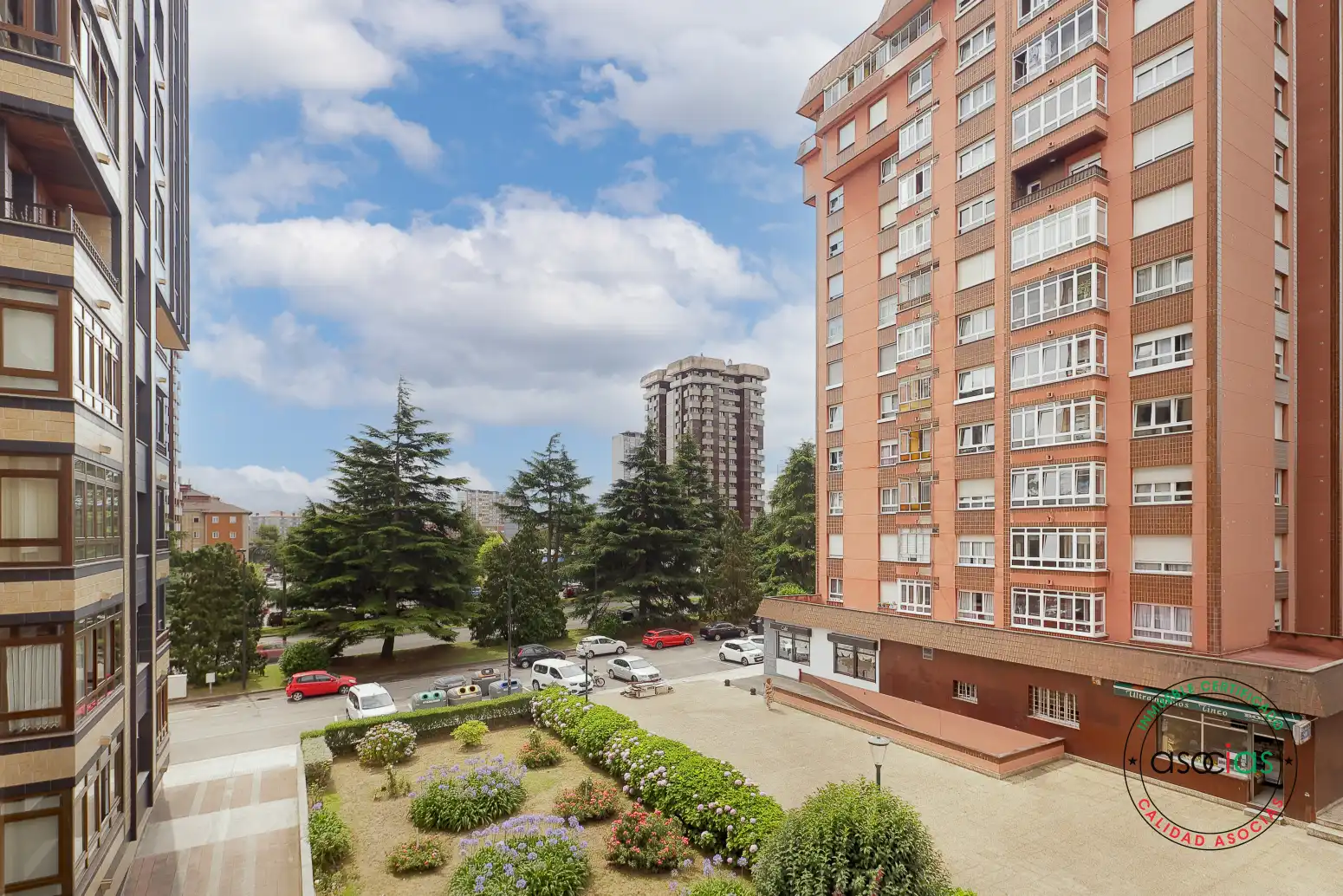 Schlafzimmer von Wohnung zum Verkauf in Gijón  mit Heizung, Parkett und Balkon