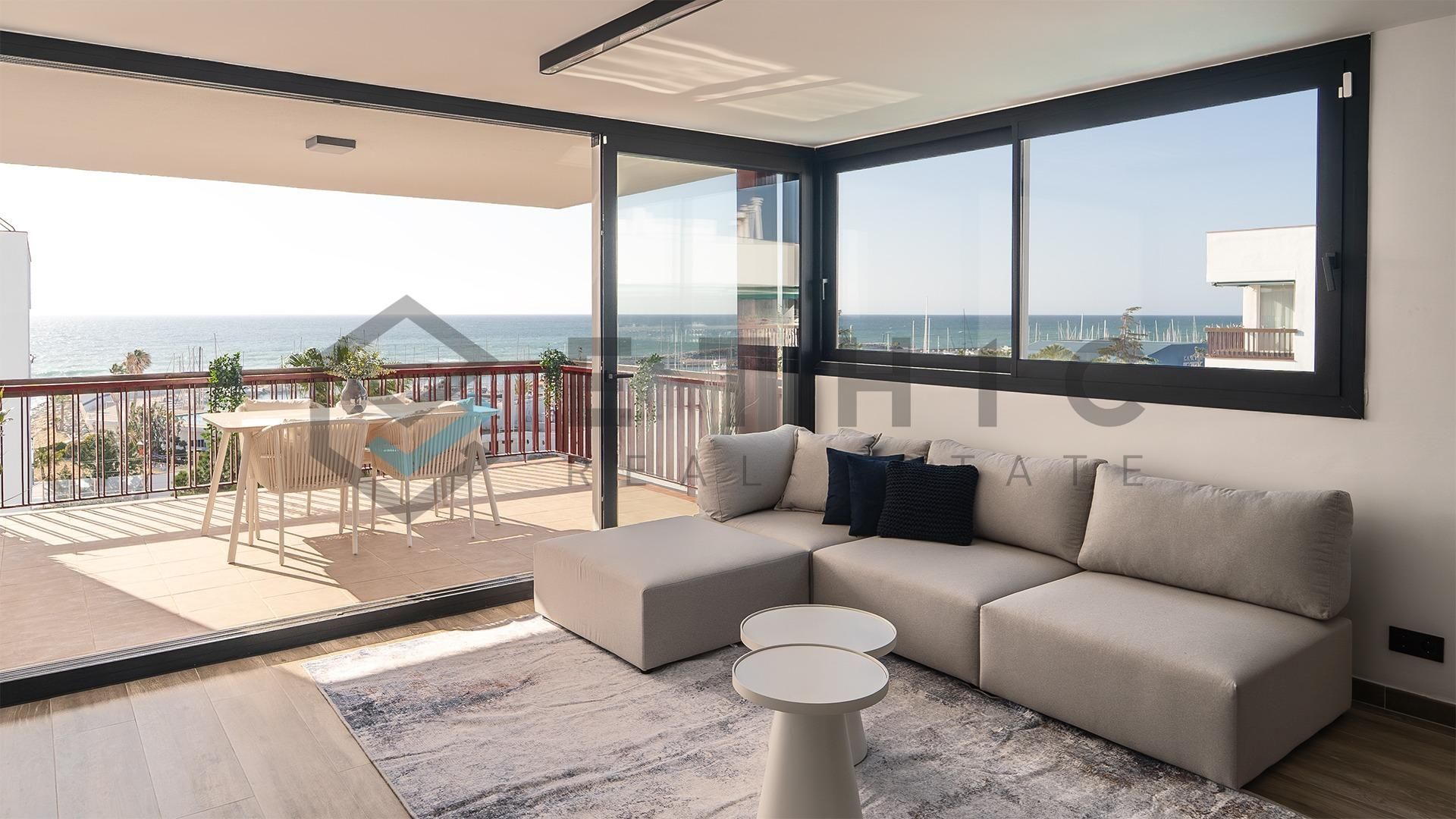 Living room of Attic for sale in Sant Andreu de Llavaneres  with Air Conditioner, Heating and Private garden