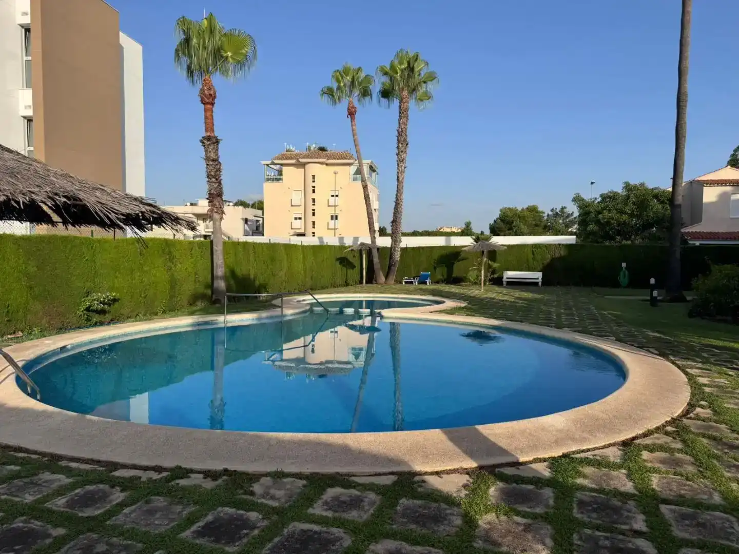 Swimming pool of Apartments for rent in Oliva  with Air Conditioner, Swimming Pool and Balcony