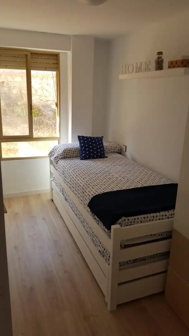 Schlafzimmer von Wohnung zum Verkauf in Santa Pola mit Parkett, Terrasse und Möbliert
