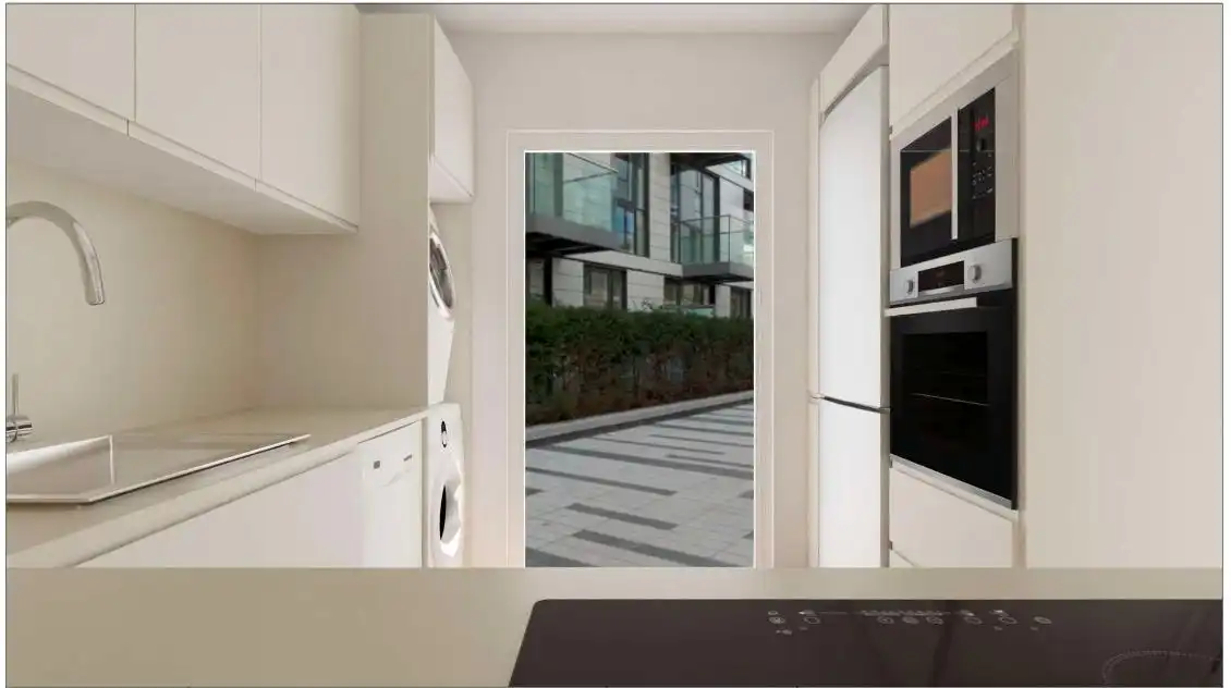 Cocina de Planta baja en venta en Sueca con Aire acondicionado, Parquet y Amueblado