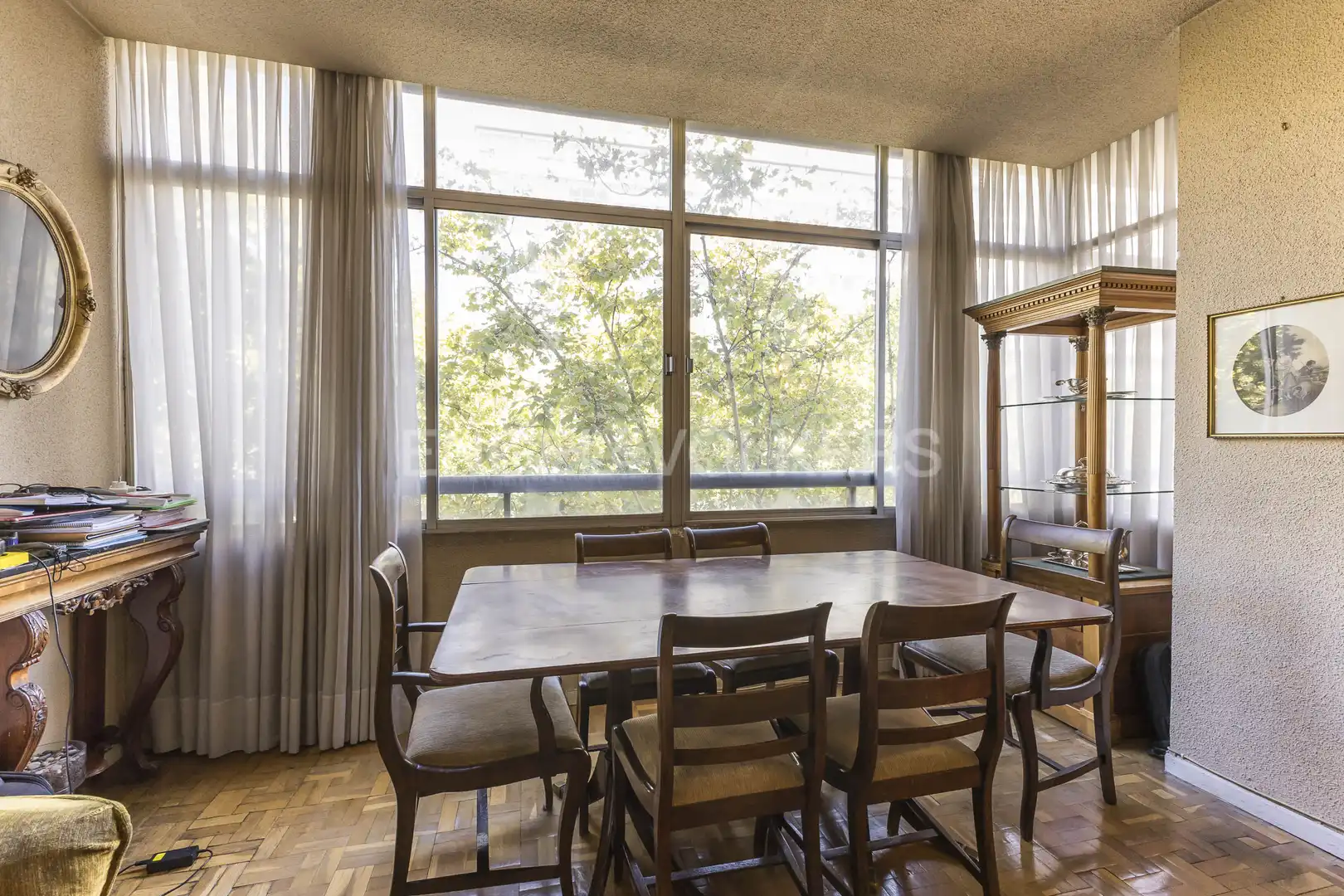 Esszimmer von Wohnung zum Verkauf in  Madrid Capital mit Heizung, Parkett und Terrasse