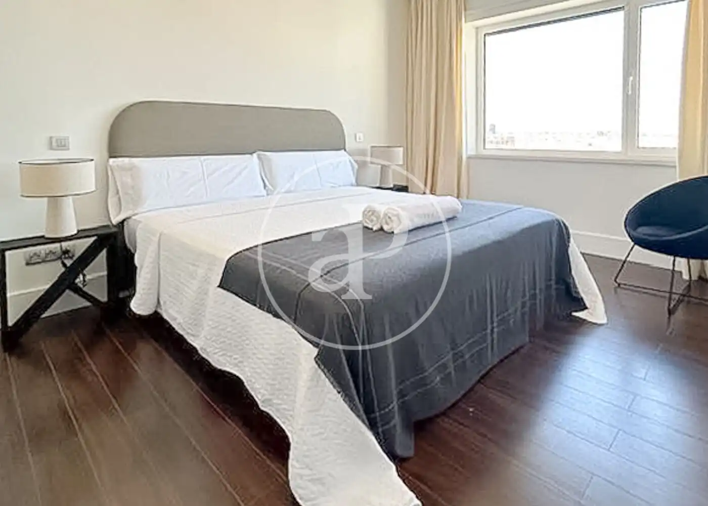 Bedroom of Flat for rent in Madrid  with Air Conditioner, Heating and Terrace