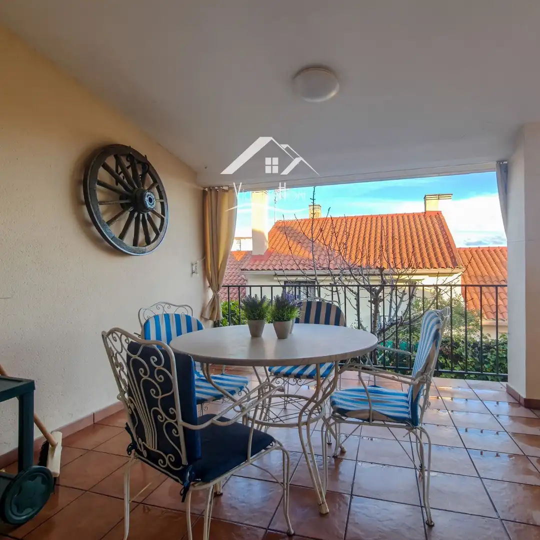 Terrasse von Einfamilien-Reihenhaus zum Verkauf in San Agustín del Guadalix mit Klimaanlage, Heizung und Parkett