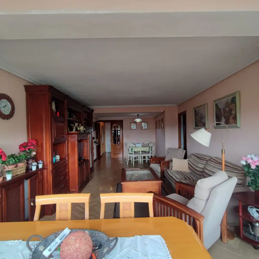 Living room of Flat for sale in Móstoles  with Heating, Terrace and Furnished