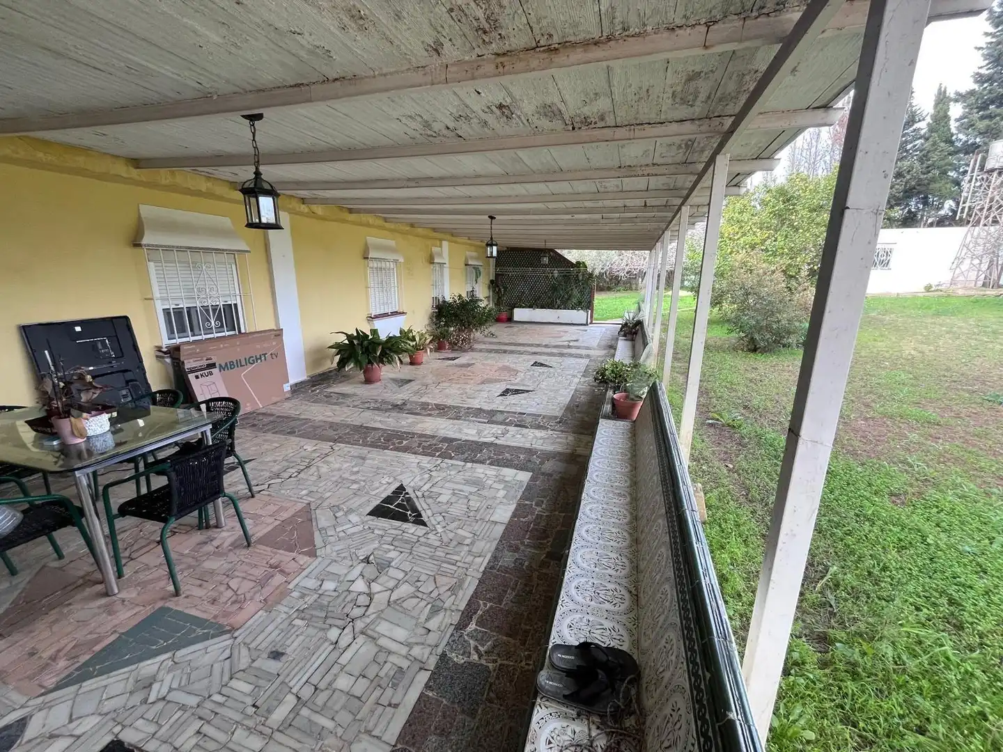 Terraza de Casa o chalet en venta en Chiclana de la Frontera con Aire acondicionado, Jardín privado y Parquet