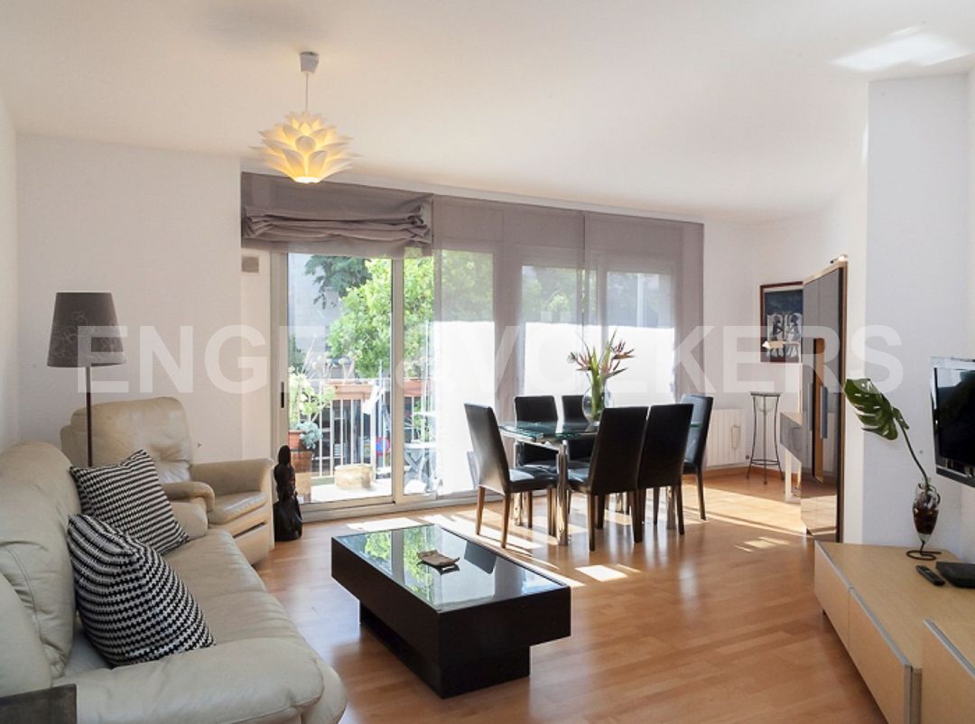 Living room of Apartment to rent in  Barcelona Capital  with Air Conditioner and Heating