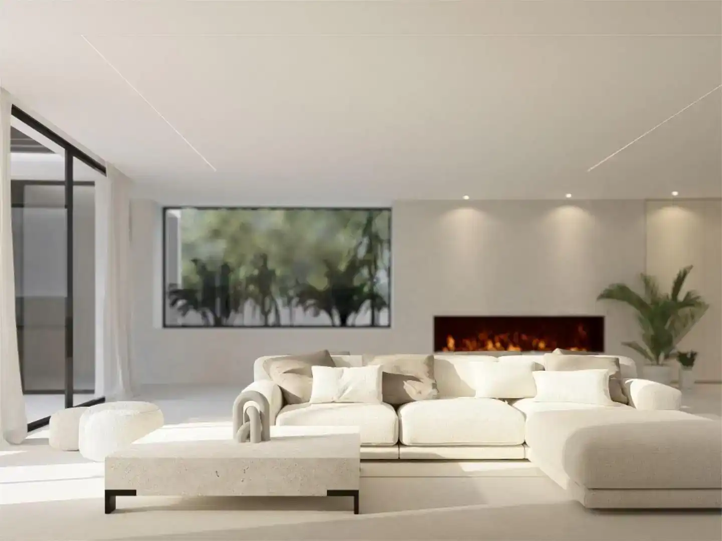 Sala d'estar de Pis en venda en Sant Andreu de Llavaneres amb Aire condicionat, Jardí privat i Traster