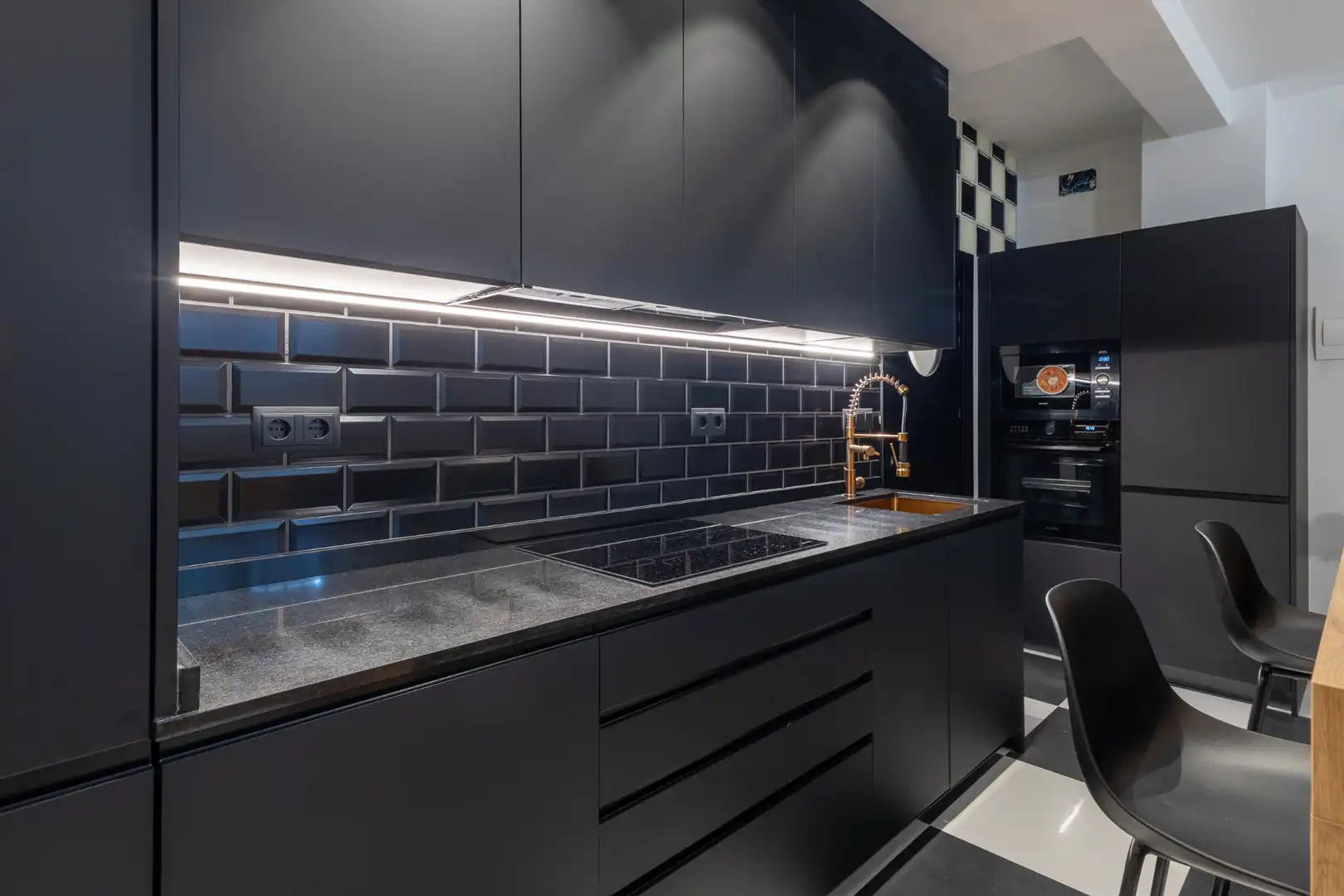 Cocina de Apartamento de alquiler en Madrid con Aire acondicionado, Calefacción y Amueblado