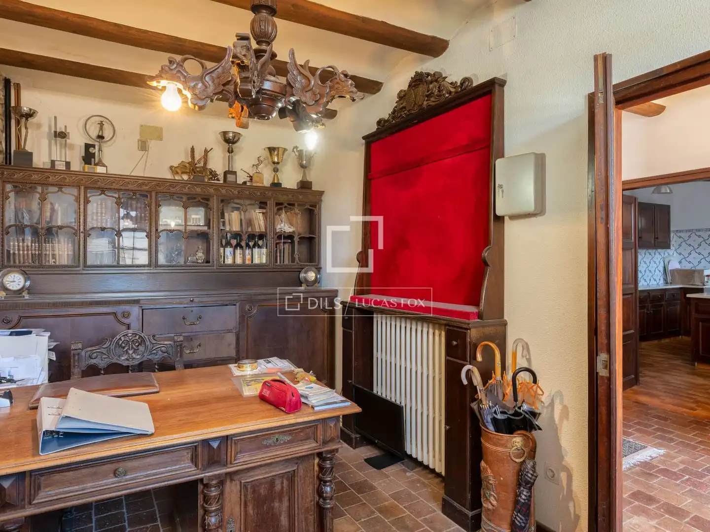 Cocina de Finca rústica en venta en Fontcoberta con Calefacción, Jardín privado y Terraza