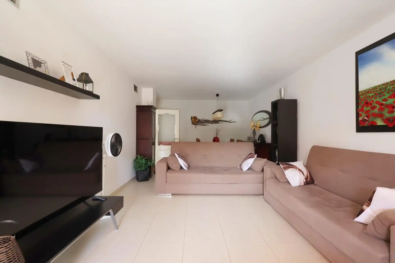Living room of Flat for sale in Cubelles  with Air Conditioner and Community pool