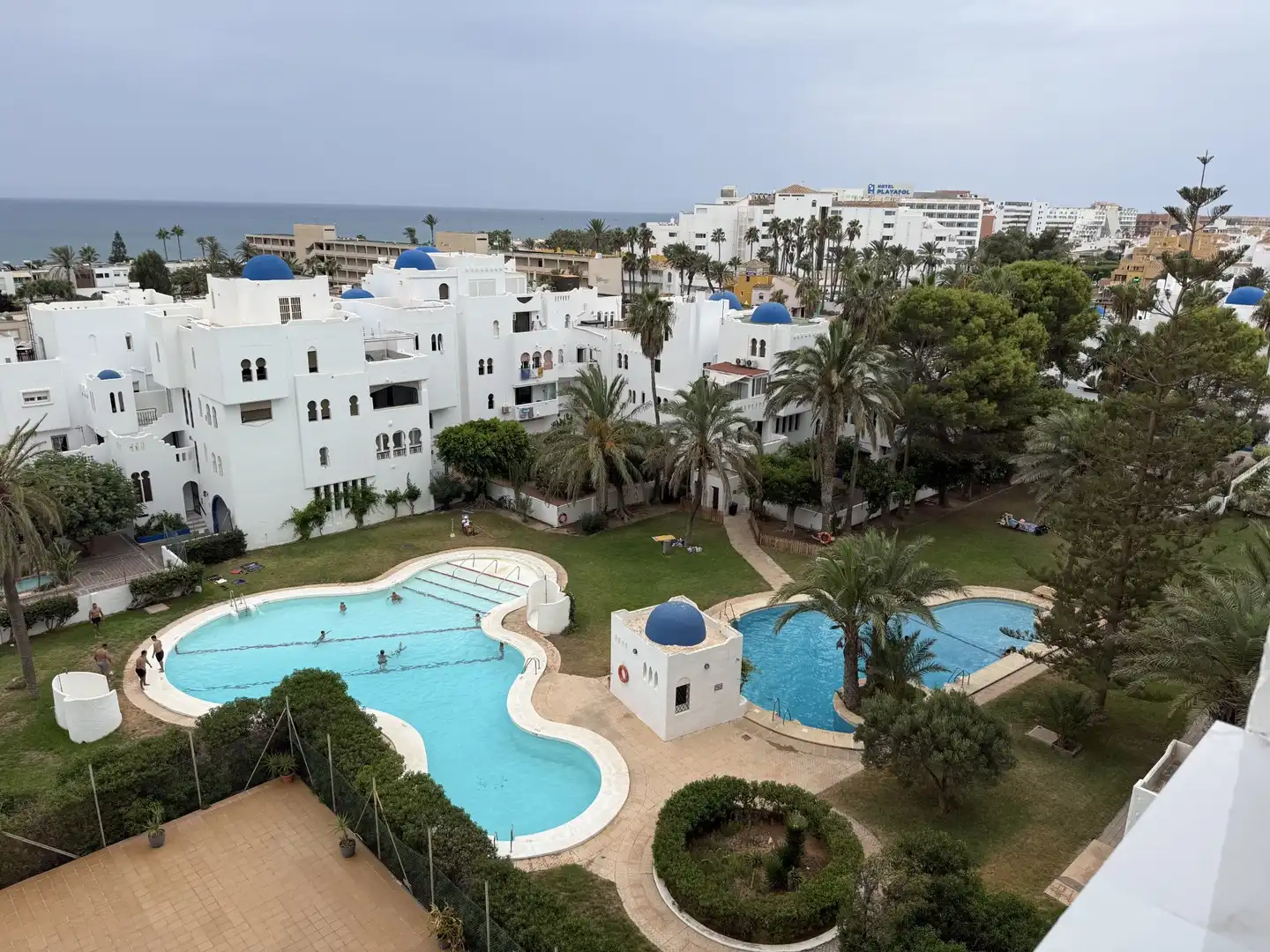 Swimming pool of Apartments for sale in Roquetas de Mar  with Air Conditioner, Terrace and Furnished
