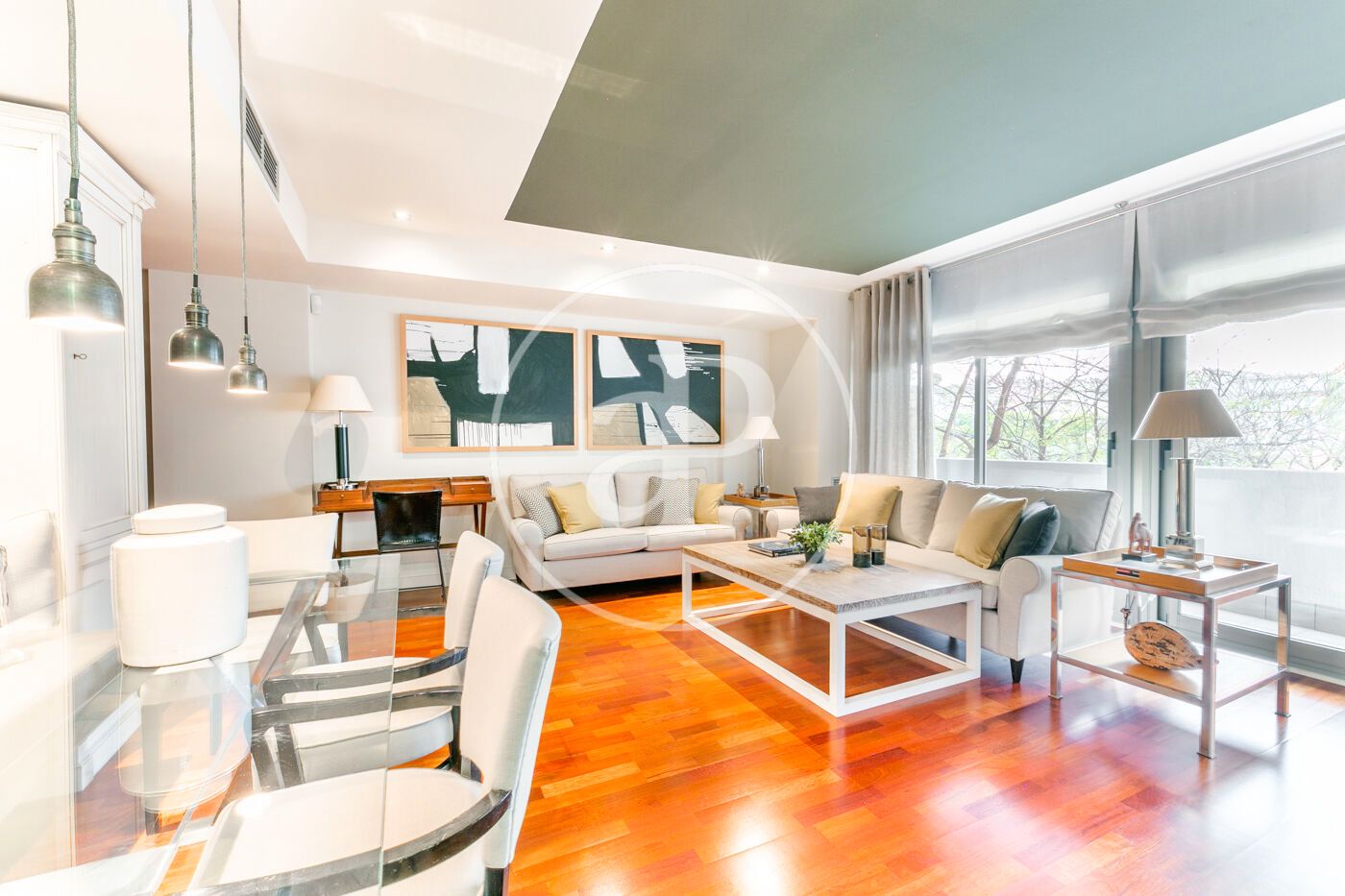Living room of Flat to rent in L'Hospitalet de Llobregat  with Air Conditioner, Heating and Furnished