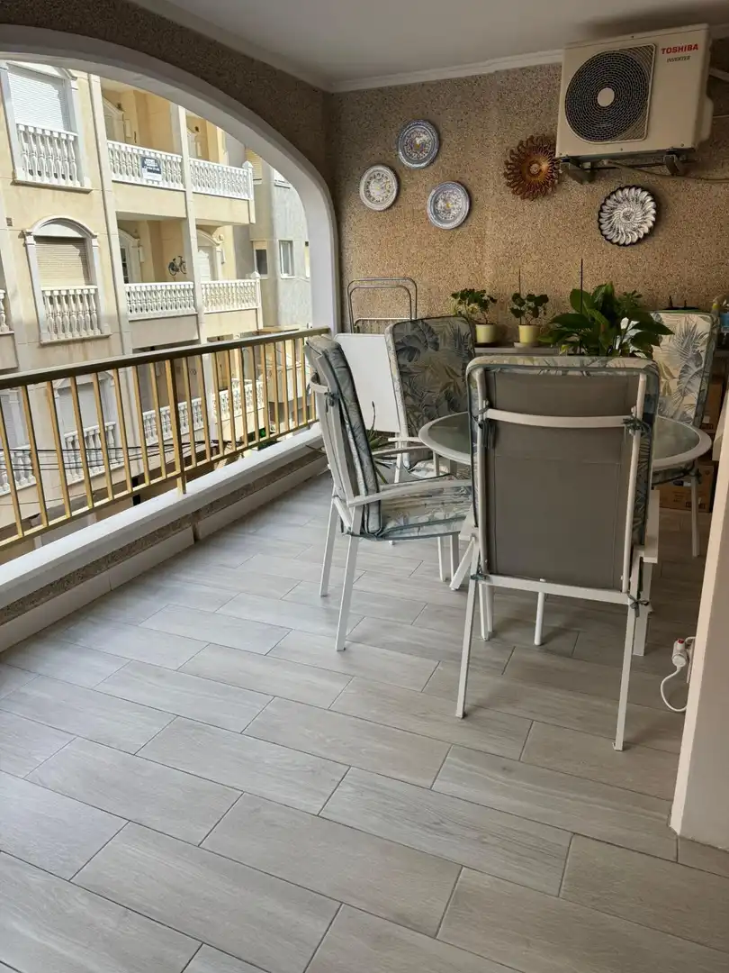 Balcony of Apartments for sale in Torrevieja  with Air Conditioner, Furnished and Alarm