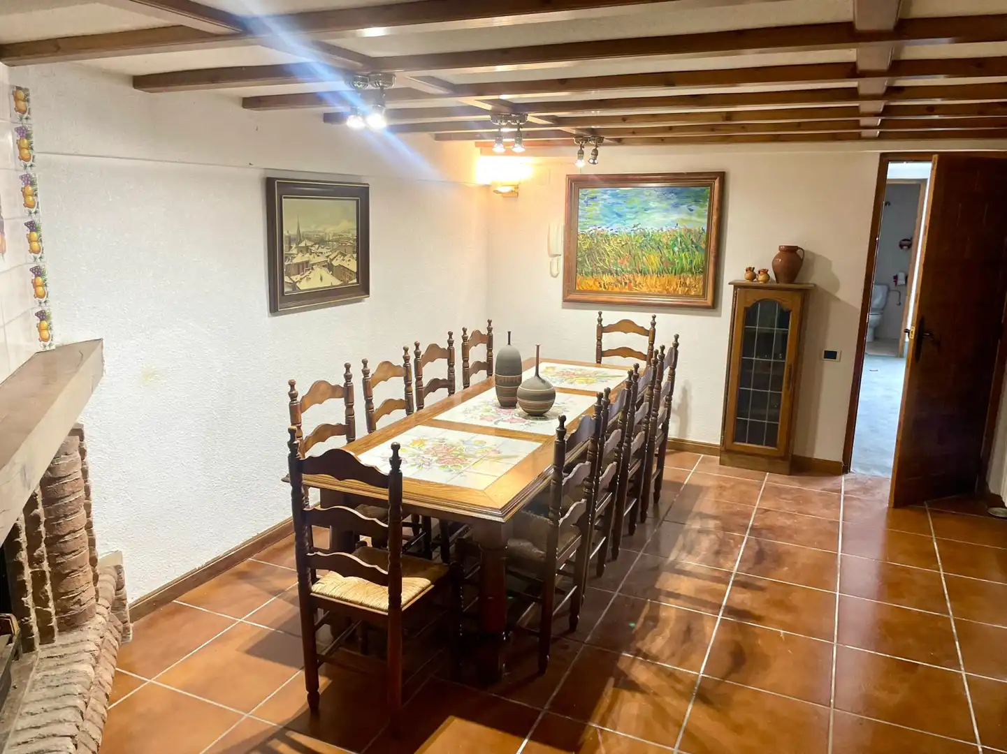Esszimmer von Haus oder Chalet zum Verkauf in  Logroño mit Klimaanlage, Heizung und Privatgarten