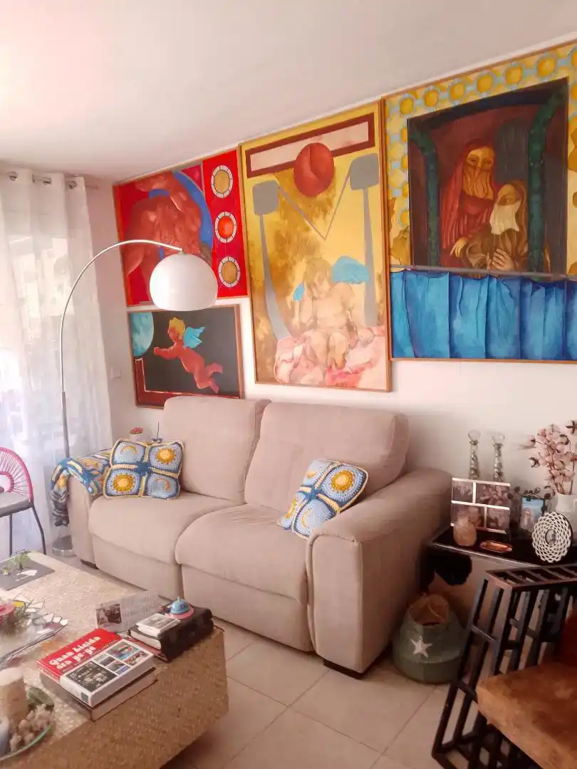 Sala d'estar de Àtic en venda en Llançà amb Aire condicionat i Balcó