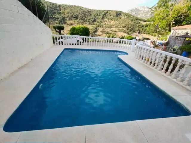 Swimming pool of Houses for sale in Ubrique  with Furnished