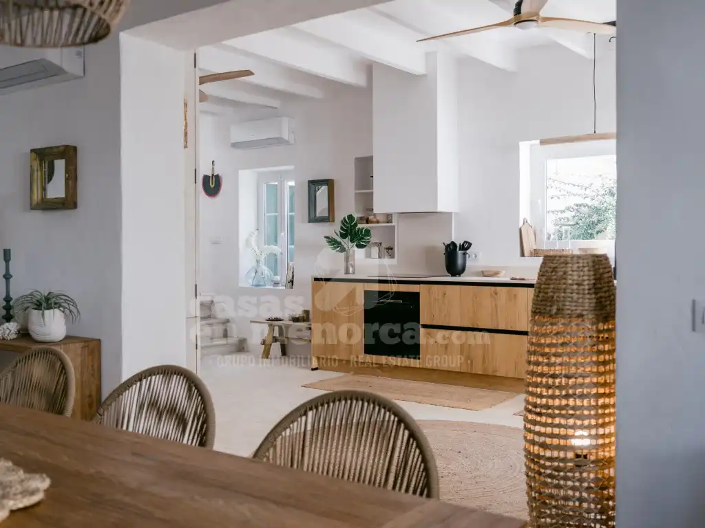Cocina de Casa o chalet en venta en Es Castell con Aire acondicionado, Calefacción y Jardín privado