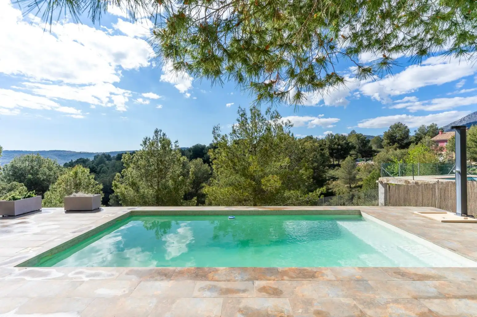 Piscina de Casa o xalet en venda en Mula amb Parquet, Terrassa i Moblat