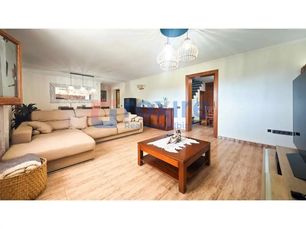 Living room of Houses for rent in Sant Antoni de Portmany  with Air Conditioner, Private garden and Terrace