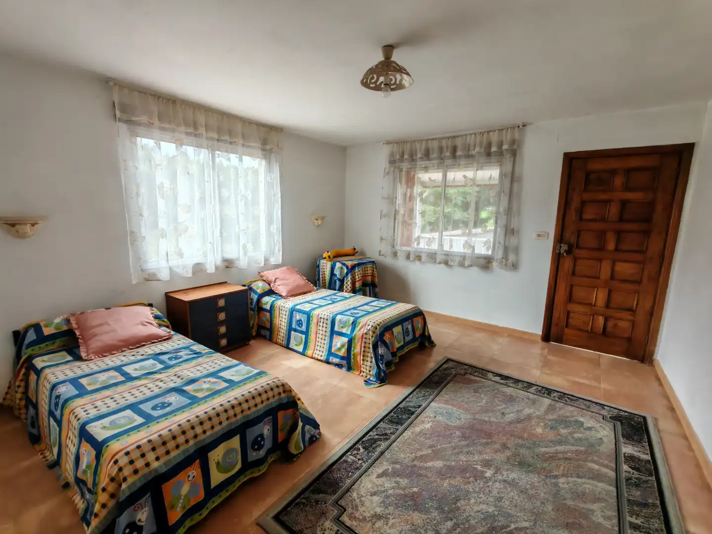 Dormitori de Casa o xalet en venda en O Pino  amb Jardí privat, Terrassa i Moblat