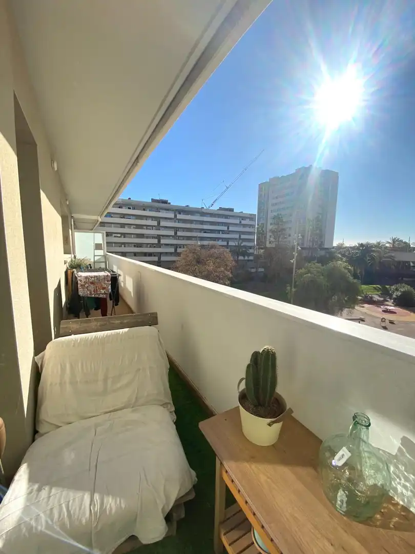Terrasse von Wohnung zur Miete in Barcelona mit Heizung, Parkett und Möbliert