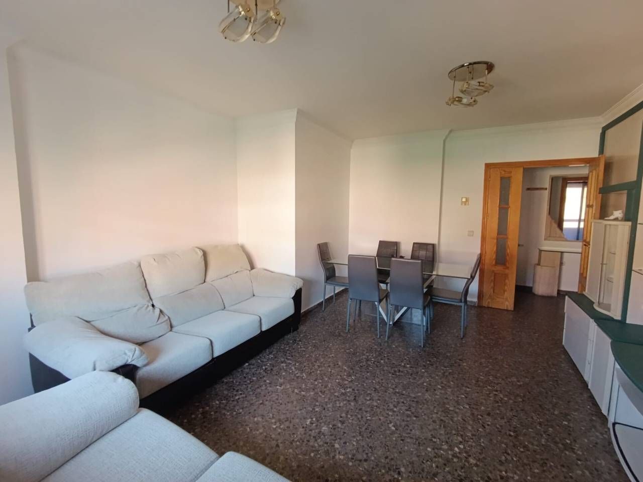 Living room of Flat for sale in  Albacete Capital  with Heating and Balcony