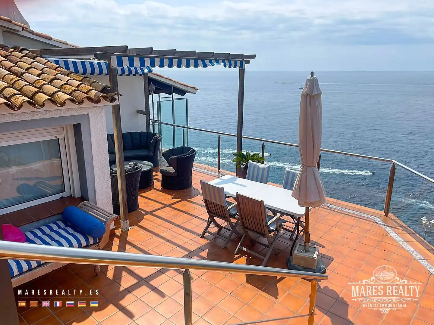 Terraza de Casa o chalet en venta en Lloret de Mar con Calefacción, Jardín privado y Piscina